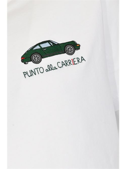 T-shirt Portofino in cotone con ricamo Punto alla Carriera Mc2 Saint Barth | POT000100322L